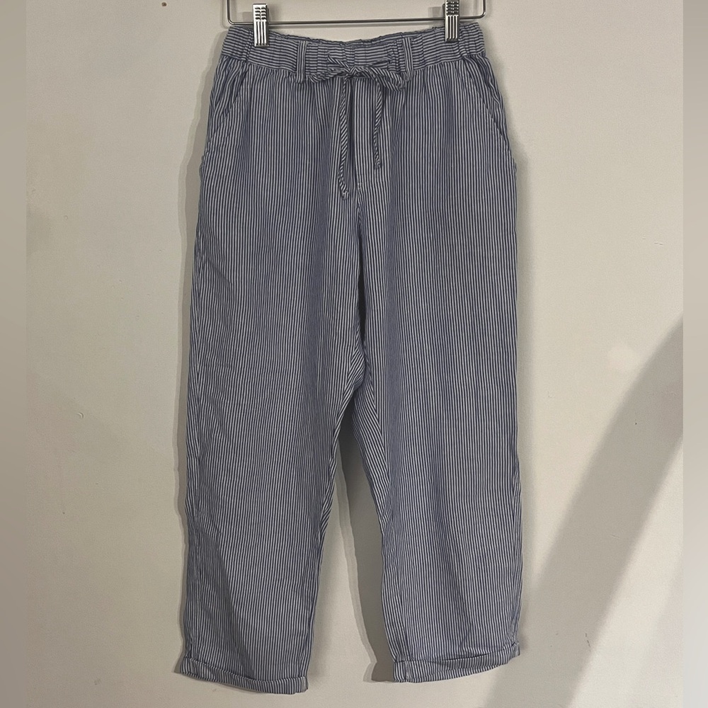 Striped linen pants